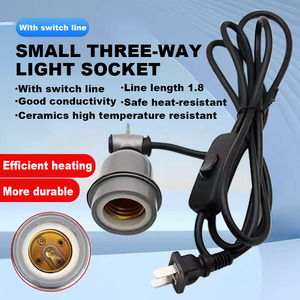 E27 vít ổ cắm kích thước ba chiều không thấm nước đèn ổ cắm hộ gia đình lợn cách điện đèn với chịu nhiệt gốm đèn ổ cắm - Product Image 6