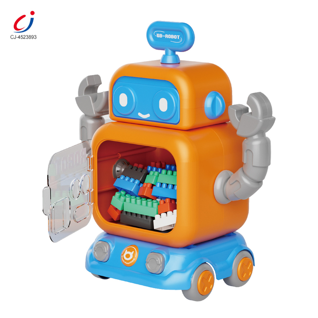 Chengji Colorful Educational Building Block Toys Children Montessori Cartoon Assembly Plastic Robot Building Blocks Toys Kids