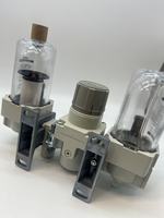 AC40-03G-T-A 3-en-1, processeur d'air en alliage d'aluminium pour unité FRL modulaire, filetage RC 3/8, filtre régulateur, automatisation pneumatique