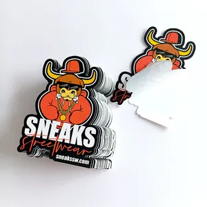 China Wholesale Adhesive PVC Custom Die Cut Vinyl Stickers Printing Waterproof Cute Logo Design Cartoon Sticker