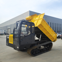 Chinesisches Mini-Raupenfahrzeug Mini-Dumper mit Frontlader und Raupentransporter-LKW Hochleistungsmotor-Kernkomponente