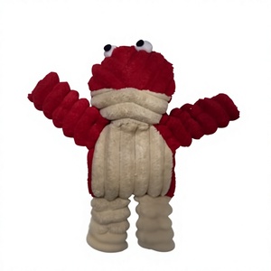Jouet de poisson en peluche rose avec corps texturé doux et ailerons beiges, longueur 40 cm, emballage individuel en sac transparent - Product Image 5
