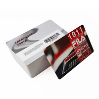 Tarjeta de Regalo de Membresía de Plástico PVC Negro Personalizada con Impresión a Todo Color, Código de Barras, Código QR y Logotipo