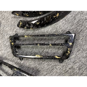 Piezas Interiores de Fibra de Carbono Forjado con Lámina de Oro Personalizadas para BMW F30 320i 328i 335i, Juego Completo de Molduras Interiores de Carbono - Product Image 3