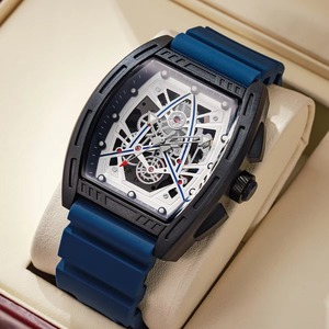 Reloj de Cuarzo de Lujo para Hombre, Esfera Hueca, Correa de Silicona, Deportivo, Casual, para Estudiantes, Compra al por Mayor - Product Image 2