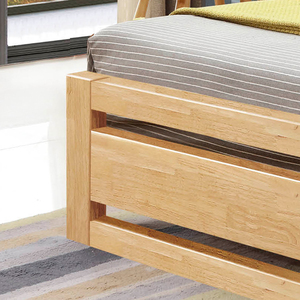 Cadre de lit en bois massif ganhangzhou, vente en gros, plateau de qualité, lit Queen size, King size, usine chinoise - Product Image 2