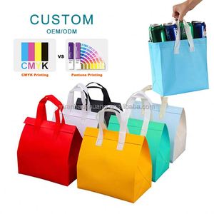 Sac isotherme personnalisé imprimé pour aliments et boissons à emporter, sac fourre-tout pour gâteaux, thé boba, crème glacée, sacs isothermes réutilisables en non-tissé - Product Image 3