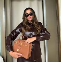 Ensemble Y2K Tendance Deux Pièces d'Été : Veste en Cuir à Revers et Mini-Jupe Sexy – Costume Élégant pour Femme Automne Hiver