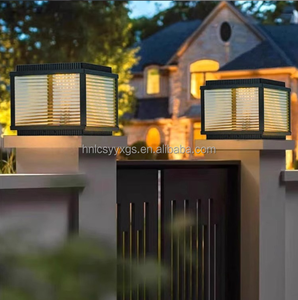 <span class=keywords><strong>Colonne</strong></span> <span class=keywords><strong>LED</strong></span> Solaire Extérieure Étanche IP65 E27 Base Pilier Lumières pour Maison Villas Cours Colonnes d'Entrée et Balcons - Product Image 4