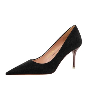 Chaussures pointues à talons hauts en métal pour femmes, baskets de fête, à paillettes scintillantes, tendance, Sexy, 1853-A5 - Product Image 4