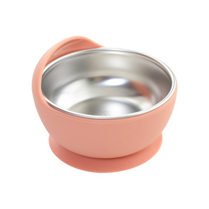 Vente en gros de bol écologique pour chat, nouvelle boîte en silicone en acier inoxydable, motif solide, fournitures de protection pour animaux de compagnie pour l'alimentation à l'extérieur - Product Image 1