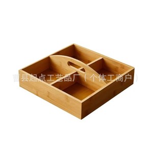 Solid Wood Nut <b>Box</b> Rectangular Compartmentalized Storage For Snacks And Fruits Living Room Display <b>Box</b> - Product Image 5