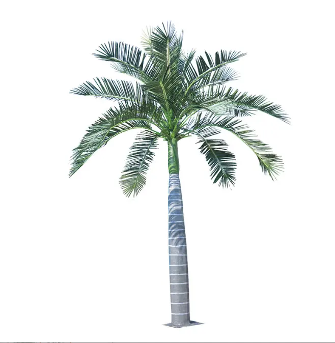 Toptan yapay simülasyon hindistan cevizi ağacı büyük dekoratif palmiye ağacı