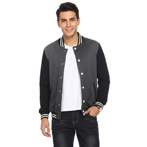 Fashion Jackets Quilted Lining Custom Embroidery Patches Letterman College Men's Bomber Baseball Windproof <b>Wool</b> Varsity Jacket - Product Image 1