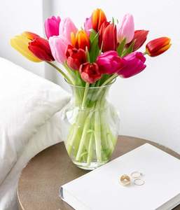 Fleurs de tulipes artificielles faites à la main en PU, toucher réel, décoration de mariage, arrangements, bouquets, style naturel, longue durée - Product Image 2