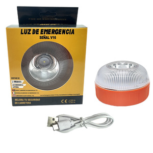 Luz <span class=keywords><strong>de</strong></span> Advertencia <span class=keywords><strong>de</strong></span> Emergencia para Coche, Luz <span class=keywords><strong>de</strong></span> Emergencia V16 Homologada <span class=keywords><strong>DGT</strong></span>, Intermitente con Base Magnética - Product Image 1