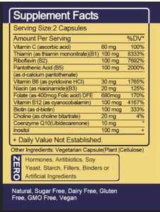 OEM massima forza vitamina <span class=keywords><strong>B</strong></span> complessi <span class=keywords><strong>capsule</strong></span> molli, coenzima Q10 e vitamina C integratori per il supporto del metabolismo energetico - Product Image 2