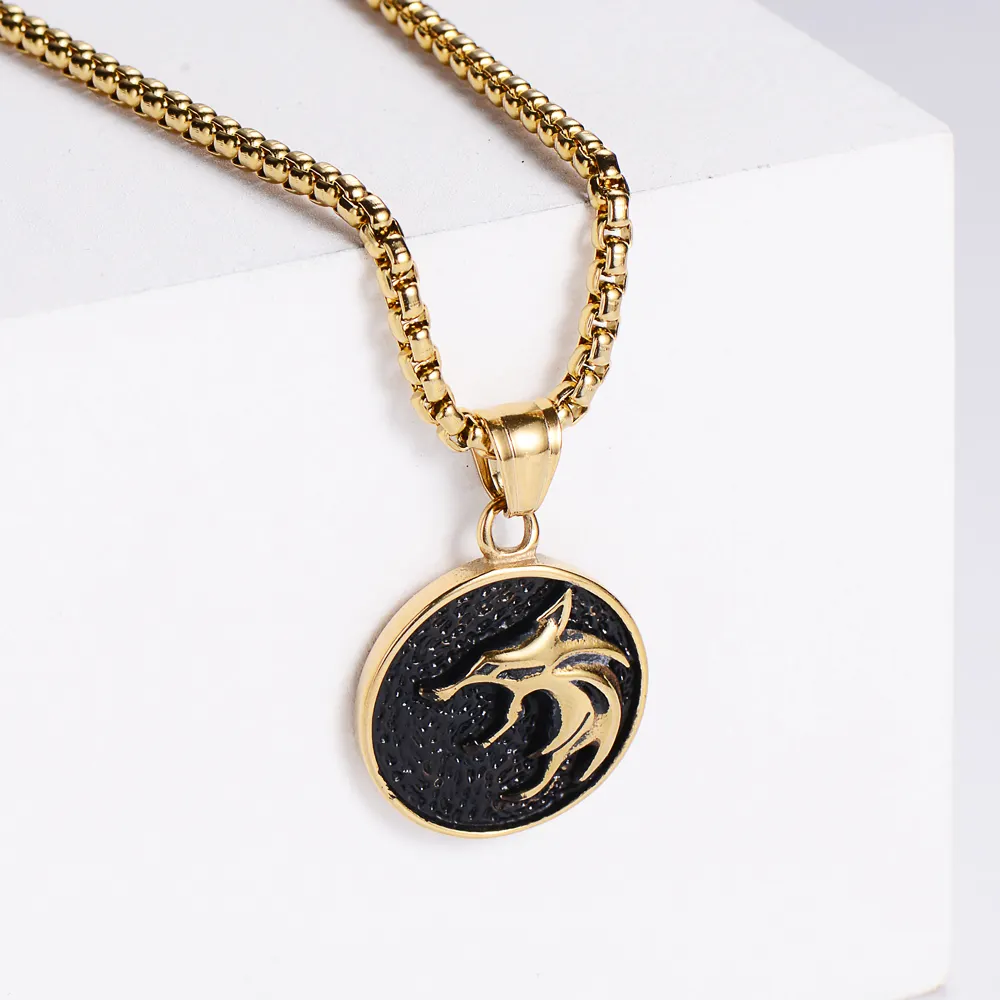 2021 new store Odin Wolf and Crow Necklace jewelry pendant Nordic jewelry Viking charm pendant free shipping