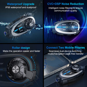 Intercomunicador de motocicleta Q29 BT para moto 1080P Cámara intercomunicadores Bluetooth casco - Product Image 5