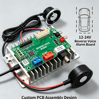 Placa de Circuito PCBA Personalizada de 12V 24V con Aviso de Voz Automático para Reversa de Vehículos, OEM/ODM, Ensamblaje de PCB para Alarma de Reversa de Automóvil