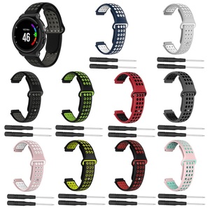 <span class=keywords><strong>Correa</strong></span> transpirable de 22mm con herramientas para <span class=keywords><strong>Garmin</strong></span> Forerunner 230 630, <span class=keywords><strong>correa</strong></span> de silicona para <span class=keywords><strong>Garmin</strong></span> Forerunner 235 <span class=keywords><strong>735</strong></span>, <span class=keywords><strong>correa</strong></span> de doble color - Product Image 1