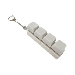4 in 1 Button Keyboard Keycap Fidget Keychain 4 <b>Keys</b> Keyboard Decompression Toys Keyboard Clicker with LED Light Keychain - Product Image 5