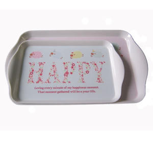 Plateaux de service pour maison de poupée, <span class=keywords><strong>mini</strong></span>-plateaux en mélamine pour la décoration de la salle à manger de la maison de poupée - Product Image 3