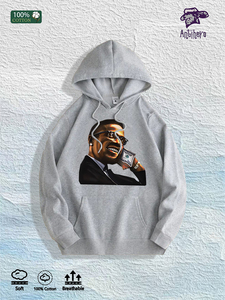 Склад в США: Хлопковое худи «Money Motive» с уличным портретом, 7 цветов - Product Image 3