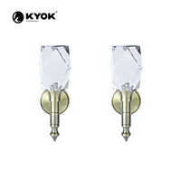 KYOK Crochet pour rideau en cristal de haute qualité AB SN Tieback Premium Accessoire pour rideau de poteaux et accessoires