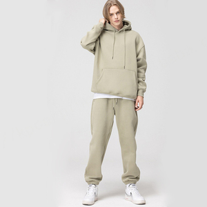 Oem Heavyweight Pullover Hoodie Printed Fleece Long Sleeve Cotton <b>Sweatshirt</b> Drop Shoulder Drawstrings Oversized Men's Hoodies - Product Image 5