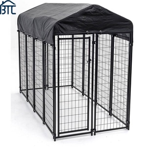 Kandang Anjing Luar Ruangan Berkualitas Tinggi dari Baja Karbon Anti Air dengan Lapisan Bubuk Pelindung UV, Tersedia dalam Berbagai Ukuran, Dilengkapi Atap - Product Image 6