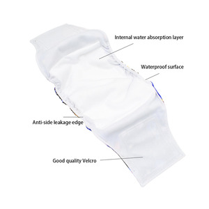 Couches absorbantes super performantes pour chiens mâles, couches lavables pour l'<span class=keywords><strong>incontinence</strong></span>, bandes ventrales pour Halloween, pour chiots et chiens adultes - Product Image 4