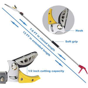 Extendable <strong>Tree</strong> Trimmers Cut and Hold Pruners Long Reach Pole Saw Pruning Shears <strong>Telescopic</strong> Fruit Picker Bypass <strong>Loppers</strong> - Product Image 1