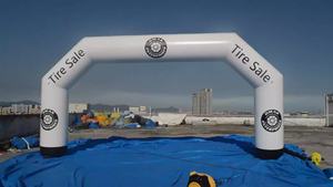 热销定制印刷雪球和帐篷式防水充气拱门，用于促销 - Product Image 5