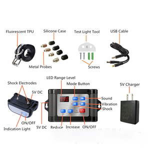 Clôture électronique sans fil pour animaux de compagnie, rechargeable et recyclable, avec filet réfléchissant nocturne pour l'entraînement, vente en gros transfrontalière - Product Image 3