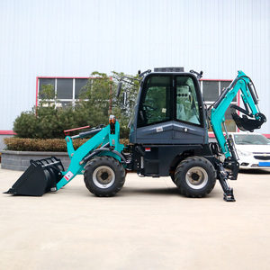 Pengiriman Gratis Wheel Backhoe <span class=keywords><strong>Loader</strong></span> 4x4 Mesin Diesel Backhoe <span class=keywords><strong>Loader</strong></span> untuk Area Kota, Pabrik, dan Konstruksi - Product Image 2