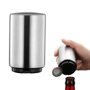 Đảng Bartender Thép Không Gỉ Đẩy Xuống Pop Off Tự Động Magnetic Beer Bottle Opener Cho Bar