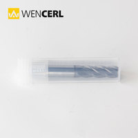 Fraise à queue plate en carbure monobloc WENCERL, 2 ou 4 dents, revêtement en acier au tungstène, pour usinage CNC du métal
