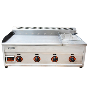 Plancha Professionnelle à <span class=keywords><strong>Gaz</strong></span> de Comptoir de Qualité, Griddle Commerciale avec <span class=keywords><strong>Friteuse</strong></span> pour Restaurants, Épiceries, Hôtels – Neuve - Product Image 5