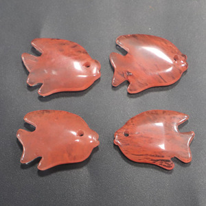 Collana con Ciondolo a Forma di Pesce in Pietra Naturale, Cristallo, Agata, Pietra Semipreziosa, Quarzo Rosa, <span class=keywords><strong>Opale</strong></span>, Gioielli con Ciondolo a Forma di Pesce Tropicale - Product Image 5