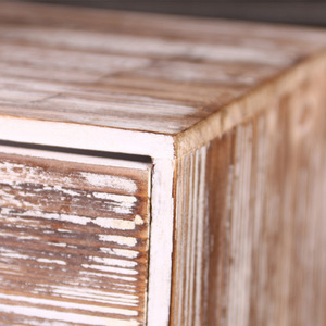 Retro Wooden <b>Storage</b> <b>Box</b> <b>Drawer</b> Style Desktop Organizer Large Capacity Home Office <b>Storage</b> Cabinet Rectangle Wood Grain Pattern - Product Image 3