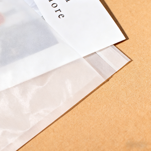 Tái Chế Tùy Chỉnh Nhỏ Frosted Trong Suốt Glassine Túi Cho Quần Áo Và Vớ Với Sáp Giấy Phong Bì - Product Image 4