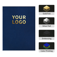 Porte-certificat en cuir PU personnalisé, fabrication directe d'usine, avec gaufrage à chaud doré pour diplôme et récompenses de remise de diplôme