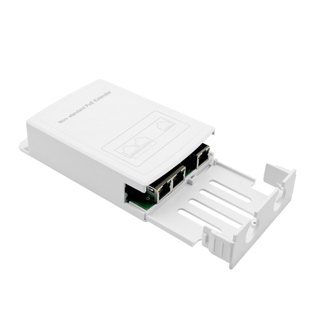Gigabit Outdoor Non-standard POE Extender 1 2 Store-and-forward Ports 24-60V 1A Input Waterproof IP Camera CCTV Repeater Plastic