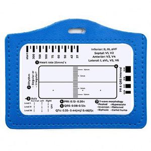 Regla de 7 Pasos para ECG, Regla de ECG para Interpretación, Herramienta de Medición de Plástico, Calibrador Transparente para EKG, Referencia de Enfermería - Product Image 4