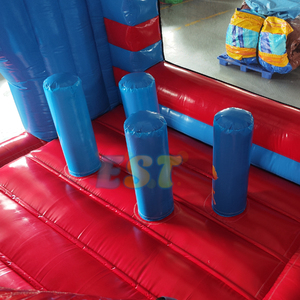 Château gonflable <span class=keywords><strong>d</strong></span>'extérieur, combo château gonflable et toboggan à thème dessin animé pour enfants - Product Image 5