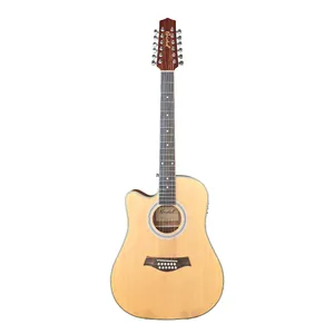Aiersi左利き用12弦ギターピックアップ弦楽器付き12弦エレクトリックアコースティックギター