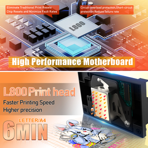 Dtf máy in A4 Kích thước bắt đầu <span class=keywords><strong>Kit</strong></span> dtf máy in toàn bộ máy truyền nhiệt Tshirt L805 L1800 dtf máy in với vật liệu - Product Image 2