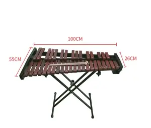 XL337A-Muziek Orff Professionele Glockenspiel Xylophon Groothandel Houten Bar Xylofoon 37 Tone Rood Hout Xylofoon Met Stand