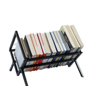 Desktop Iron Book Organizer Storage Display Holder Metal Magazine Rack